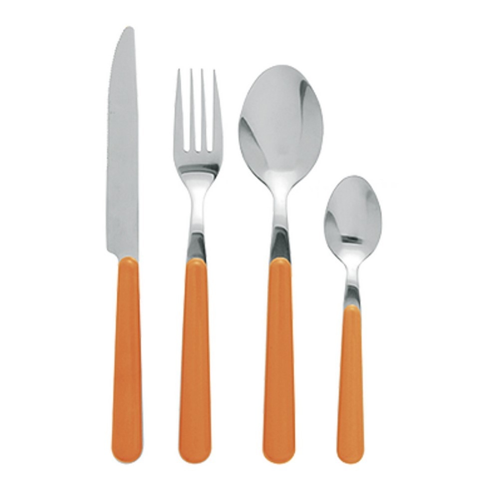 Acquista online Excelsa 18-piece New Trendy orange porcelain dinnerware set + 24 cutlery Excelsa